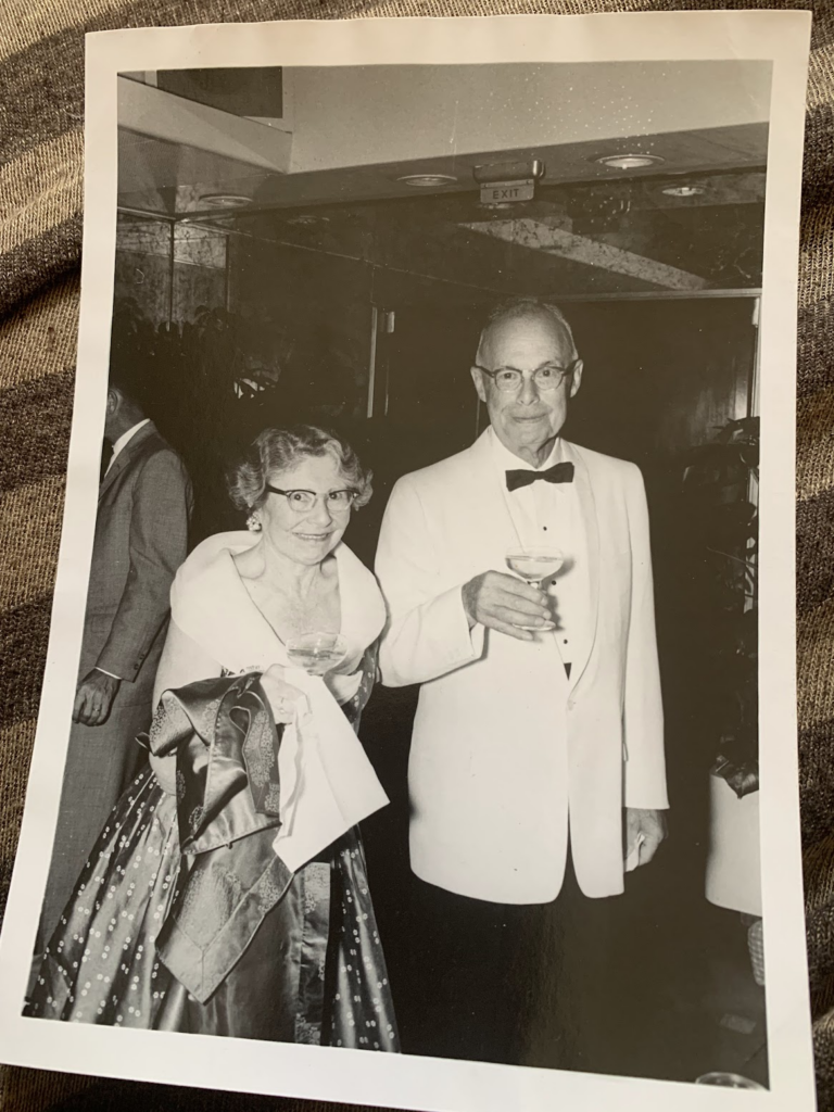 Arthur Hermann with Bertha Bernstein. Arthur was born after the 1906 earthquake.