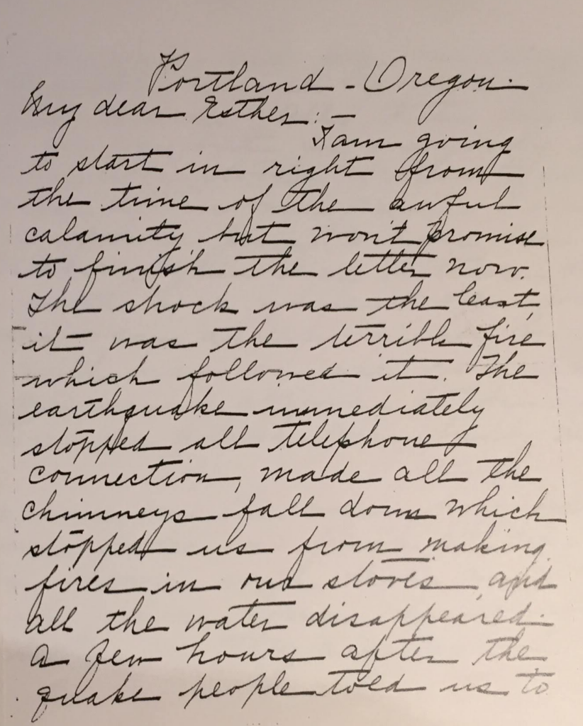 the letter